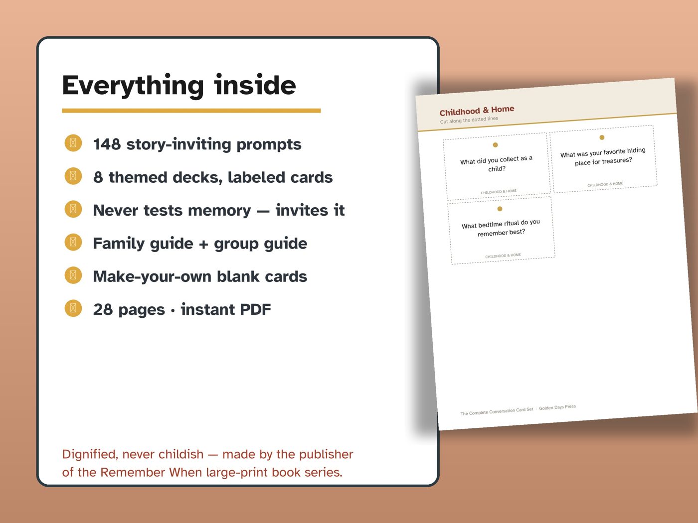 What's inside the Conversation Card Deck
